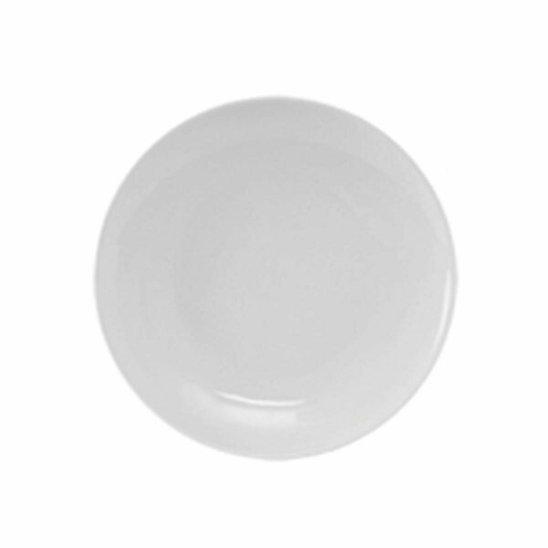 Tuxton China Vitrified China Plate Porcelain White - 9.625 in. - 2 Dozen VPA-095